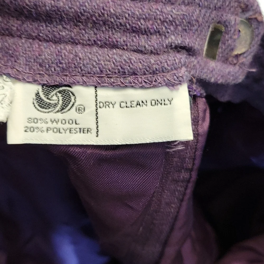 Vintage Wool Blend Pleated The Villiger Mini Skirt 14